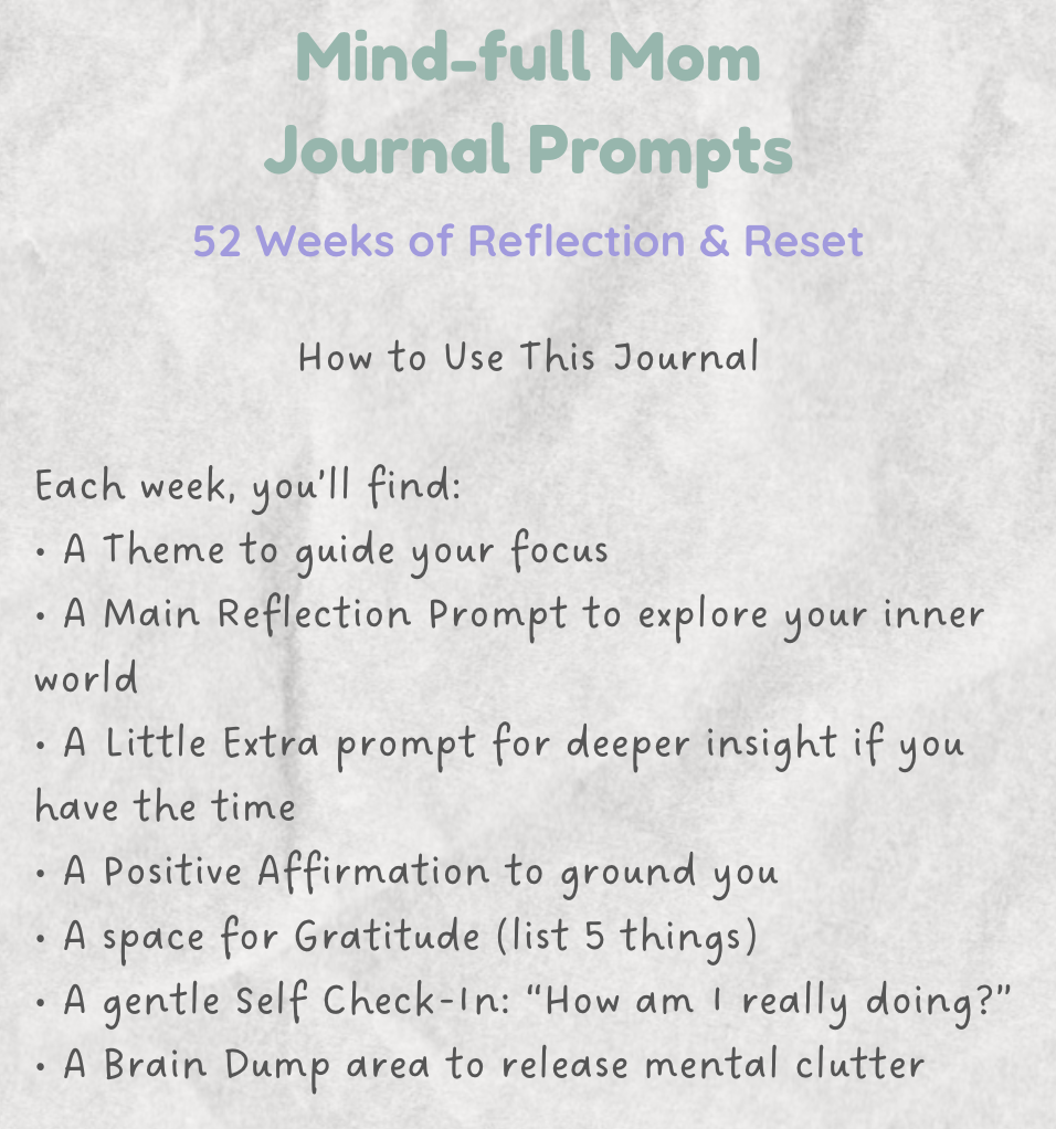 Free Sneak Peek of 52-week Journal