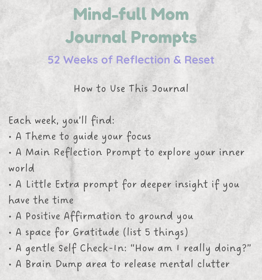 Free Sneak Peek of 52-week Journal