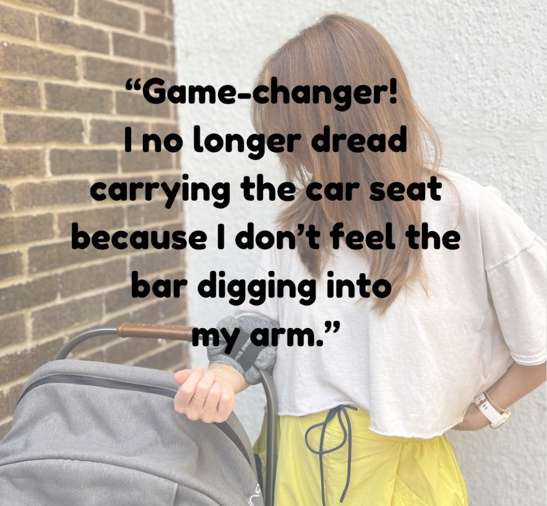 Cozy-Carry ~ Cushioned Car Seat Handle Cover | Ergonomic Baby Carrier Comfort for Moms